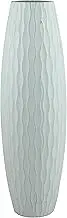 SB-5076C Beach Nostalgia Large Weathered Pale Ocean Wood Vase, Light Blue, 15.7"