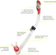 Cressi Supernova Dry Snorkel / Multiple Colors Available / Prompt Safe Ship