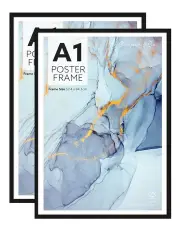 [Cooper & Co] A1 Poster Photo Frames Set of 2 in Black