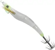 Generic Luminous Lure Wood Egi Shrimp Fishing Lure Simulation with Squid Jig Hook Octopus Cuttlefish Fishing Bait Wood Shrimp Squid Lures for Freshwater Saltwater for Xmas Gift