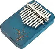 yuksok 10 Note Mbira Crafted from Wood for Thumb Piano, Blue