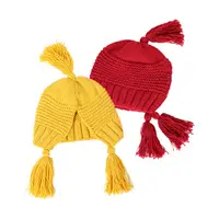 在飛比找蝦皮商城優惠-保暖童帽 寶寶帽 童帽 流蘇造型針織保暖帽 流蘇假髮針織帽 