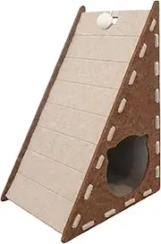 Cat Scratch Board | Vertical Integrated Wall Scratcher - Triangular Non-Shedding Climbing Mat Wear-Resistant Kitten Felt Bed for Exercise Lounging Playing Resting Boredom Living Room Home