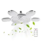 Socket Fan Light with Remote Ceiling Fan Lights Dimmable E27 Socket Fan Light