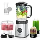 Blenders and Food Processor Combo for Kitchen, 5 in 1 Blender for Shakes and ...
