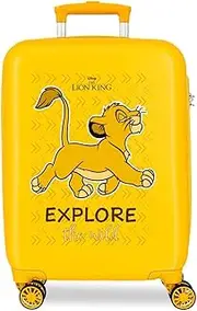 [Disney] Joumma The Lion King Explorer Children's Suitcase Yellow 45 x 31 x 20 cm Hard Shell 1.8 kg ABS 1.8 kg 27.9 L Hand Luggage, Lemon Tree, One Size, Cabin Suitcase, Lemon Tree, One Size, Cabin