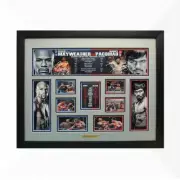 Floyd Mayweather vs Manny Pacquiao Framed Memorabilia - Silver/Black Edition