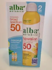 Alba Botanica Sunscreen SPF 50 Hawaiian Broad Spectrum Sunscreen - Set Of 2