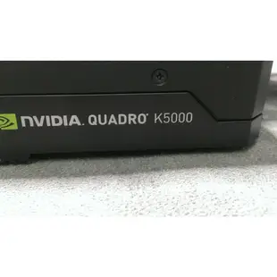 Nvidia Quadro K5000 4GB GDDR5 256 位 PCI Express 2.0 x 16 HDC