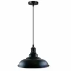 Half Curvy Shade Modern Pendant Lights Black