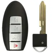 New 4 Buttons Smart Remote Key Case Shell FOR 2007 2012 Nissan Altima Maxima Fo