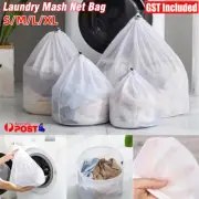 Large Mesh Washing Bag Pack Laundry Wash Bag with Drawstring Clothes Washing Bag