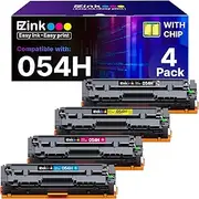 E-Z Ink Compatible Toner Cartridge Replacement for Canon 054 054H Toner Cartridge to use with Color ImageClass MF644Cdw LBP622Cdw MF642Cdw MF641Cdw MF641Cw Printer (Black Cyan Yellow Magenta, 4-Pack)