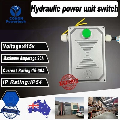 3-Phase 415V Momentary Self - Reset Alloy Metal Push Button Switch Relay for 3kw