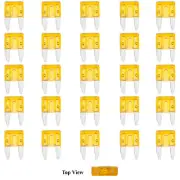 Spade Set Kit 5A Amp Motorcycle Automotive 25x Mini Blade Fuse APM ATM Plug