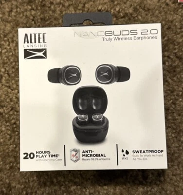 Altec Lansing NanoBuds 2.0 True Wireless Bluetooth Earbuds (MZX5000)