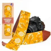 Camera Strap Shoulder Strap Belt For All DSLR and Mirrorless A Mustard Flowers