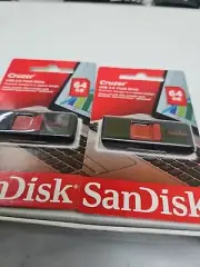 2 SanDisk Cruzer USB 2.0 Flash Drive 64 GB SDCZ36-064G-B35