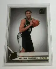2019/20 Panini Clearly Donruss Rated Rookie KELDON JOHNSON GOLD RC SPURS SP #77