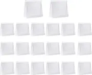 sansheng Small Clear Cosmetic Bag with Zipper,(5.9X1.38X5.1inch) Plastic Zipper Bags,Mini Clear Pouch for Toiletries and Gifting, 20pcs-Clear, 简约