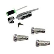 Coolrooms Fridge Flush Door Latch and Hinges Kit Refrigerator Door Hinges Handle
