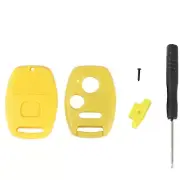 For Honda Civic Accord CR-V Odyssey Key Fob Shell Case Yellow Replacement