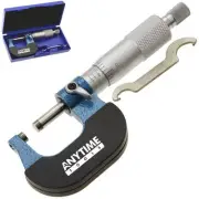 1" MICROMETER Professional Precision Carbide Tips Machinist Tool New