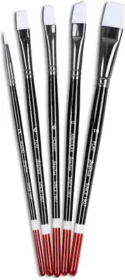 Angelus Paint Brush Set Round Flat Angular Artist Acrylic Paint Brush Set Shoe 5