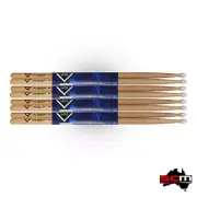 Vater Los Angeles VH5AN 5A Nylon Tip Hickory Drumsticks USA Made 4 x Pairs