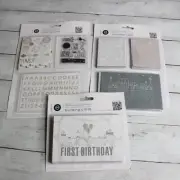 Stamp Set Boy's Baby Book Pregnancy Baby's 1st Year Journal Jungle Animals