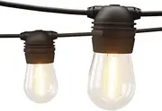 Jingle Jollys Solar Festoon Lights Outdoor 95M Warm Fairy String Light, Christmas Decoration Garden Party Wedding Yard Decor Lighting Strip Bulb, 100 LED Bulbs Power Water Resistant