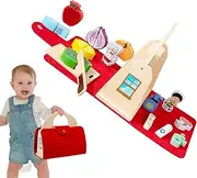 Cooking Toys,Wooden Kitchen Cooking Play Toy for Kids | Portable Pretend Set Accessories Interactive Food Early Education for 3 Years Old+ Boys Girls