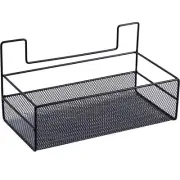 Storage Home Organization Bathroom Towel Rack Hanging Wire Basket