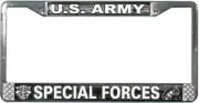 U.S. Army Special Forces License Plate Frame Free Screw Caps with this Frame