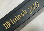 For McINTOSH MC240 240 LOGO EMBLEM BADGE 24K-GOLD/BLACK PLATED/PAINT - REPRO DIY