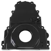 Aeroflow GM LS 2-Piece Billet Aluminium Timing Cover - Black Finish, AF64-4361BLK