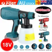 Cordless High Pressure Spray Gun Airless Paint Sprayer 1000ML 18v Battery