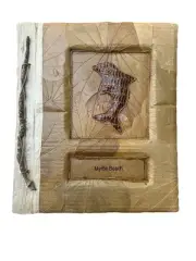 Photo Album Made Of Leaves And Wood Myrtle Beach Dolphin Scrap Book Handmade
