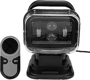 XTevu Search Light LED Spotlight Remote Control Lamp 60W Waterproof Searchlight for Boat Outdoor Car Use