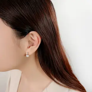 全純銀耳環 天然珍珠耳環【UME】S925純銀耳環 珍珠耳環