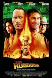 THE RUNDOWN MOVIE POSTER 2 Sided ORIGINAL INTL FINAL 27x40 DWAYNE JOHNSON