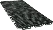 Caliber ProTech XT Garage Flooring and Trailer Deck Traction Tiles, 9” Black