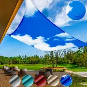 10'x15' Waterproof Shade Sail Rectangle Outdoor Garden Awning Sun Canopy Cover