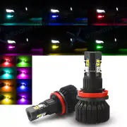 H10 RGB Multi Color APP Smart Control Fog Light Bulb For Cadillac Escalade 07-14