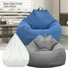 100x120cm Bean Bag Chairs Couch Sofa Cover Indoor Lazy Lounger Grey or Blue AU