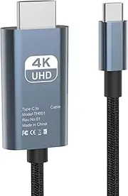 Type C to High Definition TV Converter - Display Connector, Video Output Adapter Dongle | 3 to HDTV Link, Monitor Screen Mirroring Cable for Laptop Tablet and Phone