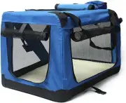Foldable Pet Carrier Soft Dog Crate Portable Cage Car Travel Bag Kennel Outdoor