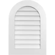 Ekena Millwork Gable Vent 22" x 32" Paintable Weather Resistant PVC in White