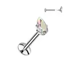 Piercing Ear Titanium With Tear Aurore Borealis