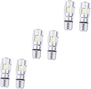 Gatuida 3sets T10 Led Car Bulbs 6 Smd White Side Light No Error Easy Installation Suitable for Map License Plate Trunk 6pcs*3